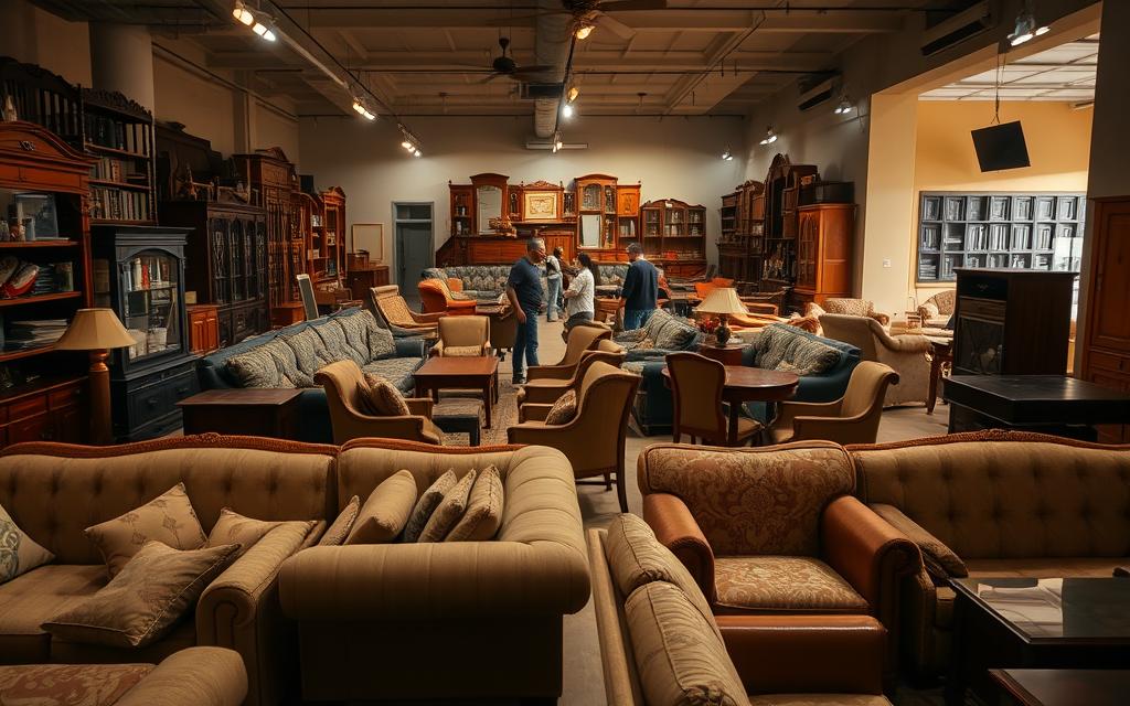 محل يقوم بشراء الأثاث المستعمل في حي الشاطئ